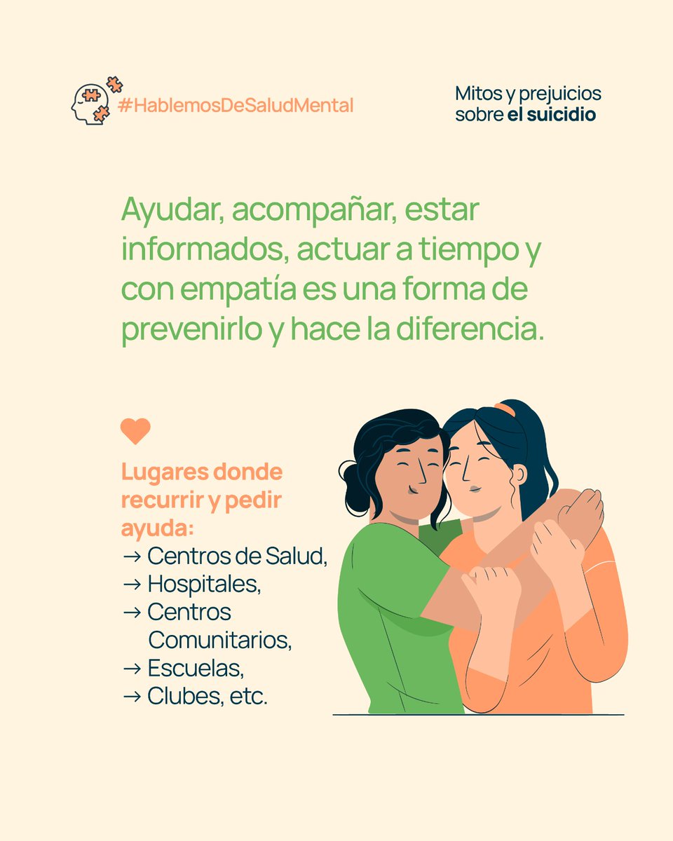 En el mes de la prevención del suicidio ¡Sumate!
Hablar salva vidas 🧡
Escuchar y acompañar puede marcar la diferencia.
#hablemosdesaludmental #MeSumo