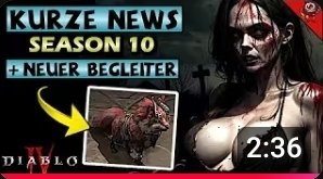 Endlich wieder News nach der "Sommerpause" 😊 #diablo4 #diablode
youtu.be/bYreHenNDYA?si…