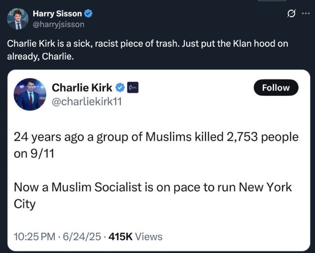 LibTearCreator1's tweet photo. What’s the difference in ideology between @harryjsisson and Tyler Robinson the Democrat who killed Charlie Kirk? 

There is NO difference! https://t.co/Y7ULELzg2L