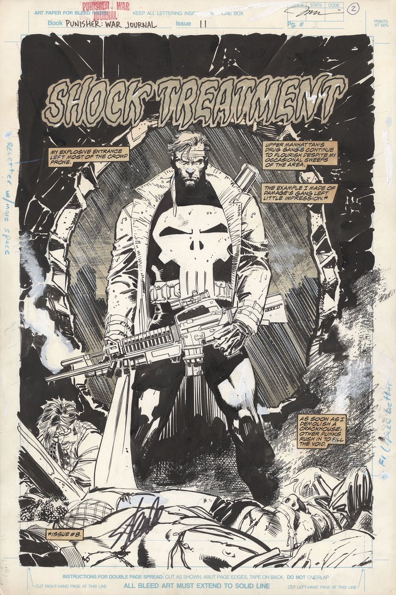 SHOCK TREATMENT 
Jim Lee #Punisher