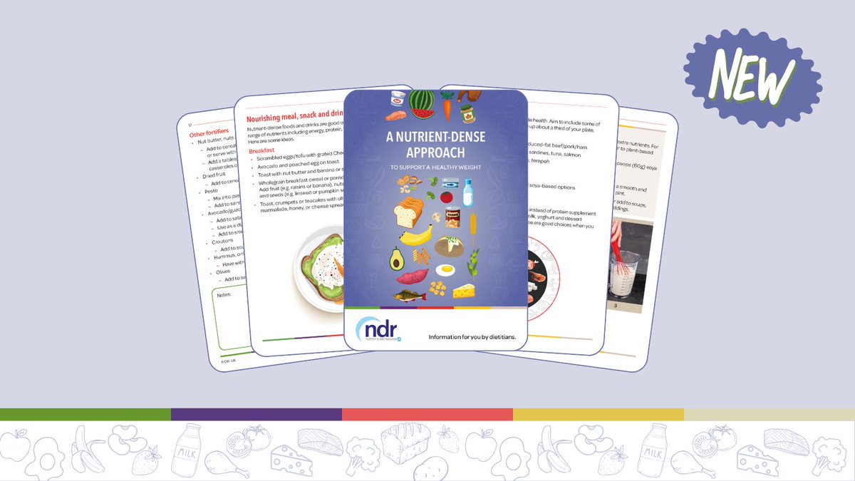 Our new resource A Nutrient-Dense Approach to Support a Healthy Weight is now available to send to your patients digitally via NDR Prescribe!

You can view the full sample, aims and learning outcomes, and evidence base: bit.ly/nutridense