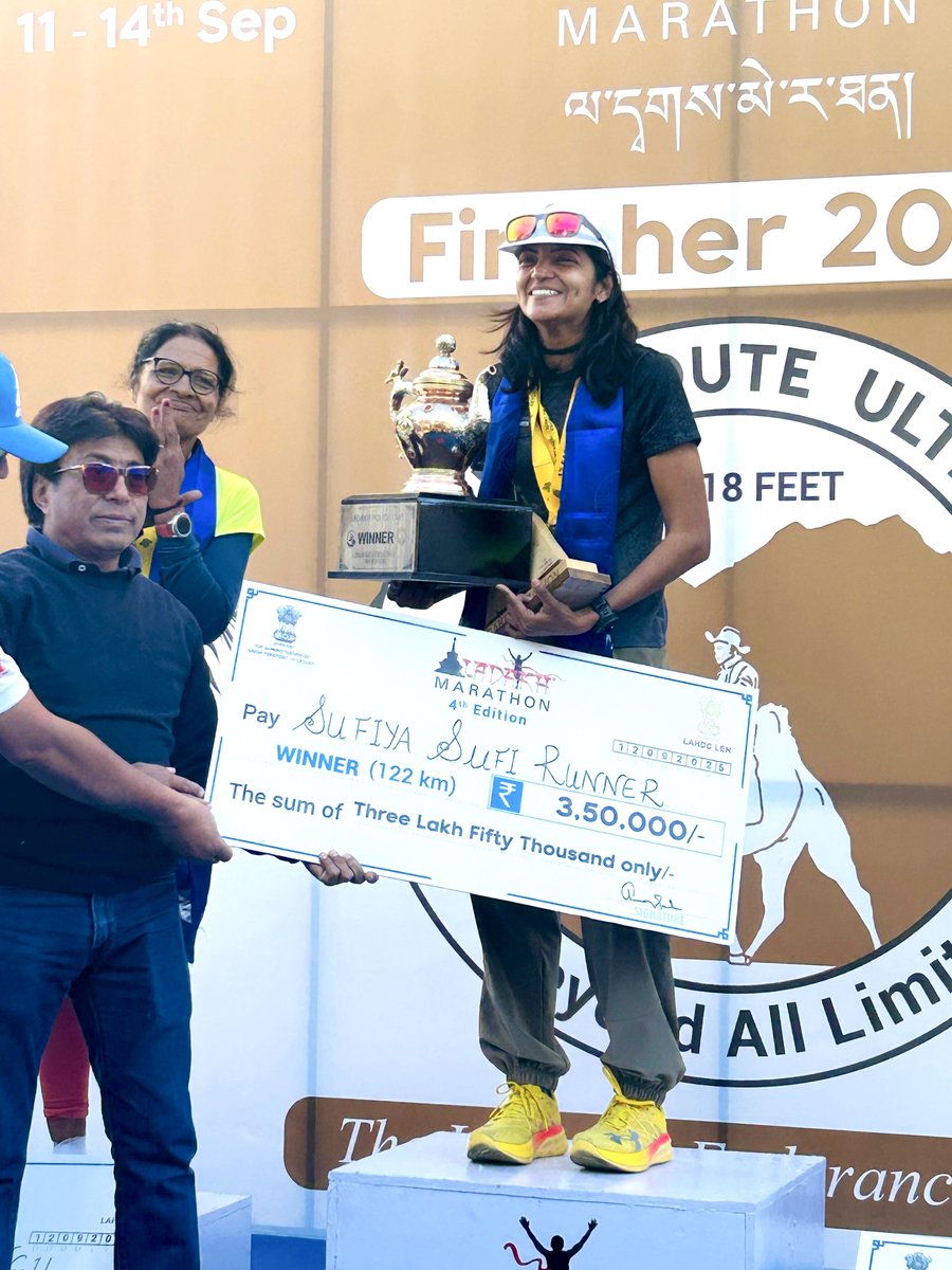 Won the Ladakh Silk Route Ultra 2025 🥇

#silkrouteultra122km #winner