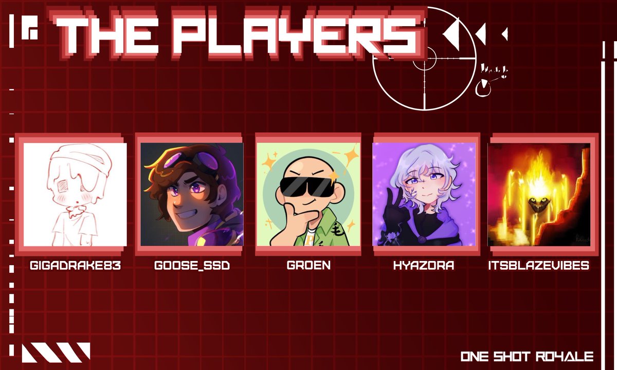 Announcing the 5th batch of players for One Shots Shots Shots!

<a href="/GigaDrake83/">GigaDrake</a> <a href="/Goose_ssd/">Goose #TwitchSMP</a> <a href="/groenboys/">Groen</a> <a href="/hyaz0ra/">zora 🪷✨️</a> <a href="/ItsBlazeVibes/">BlazeVibes</a> 

Who will outlast the rest? Find out in our charity drinking event TOMORROW at 6PM EST!