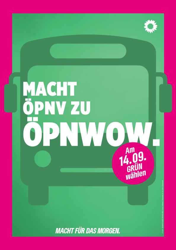 🚌 Busse, die fahren – pünktlich, oft und zuverlässig. Mobilität sichern! Am 14.09. GRÜN wählen 💚