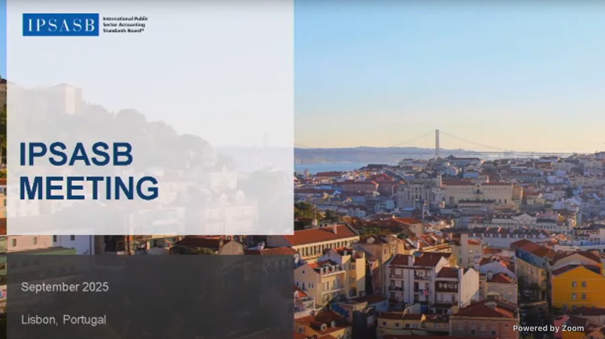 yacoubaT's tweet photo. ✅📘 IPSASB September 2025 Meeting – Productive closure in Lisbon
The @IPSASB_News  concluded its September meeting in Lisbon with efficiency and efficiency, delivering important results for the global public sector accounting community. See more:https://t.co/6gcR3Vd7Fw https://t.co/kSFgeRZoFp