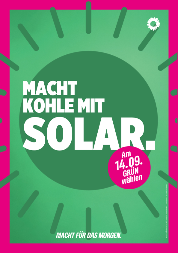 ☀️ Solarenergie ausbauen – für saubere Kraft und starke Kommunen. Deine Stimme zählt! Am 14.09. GRÜN wählen 💚