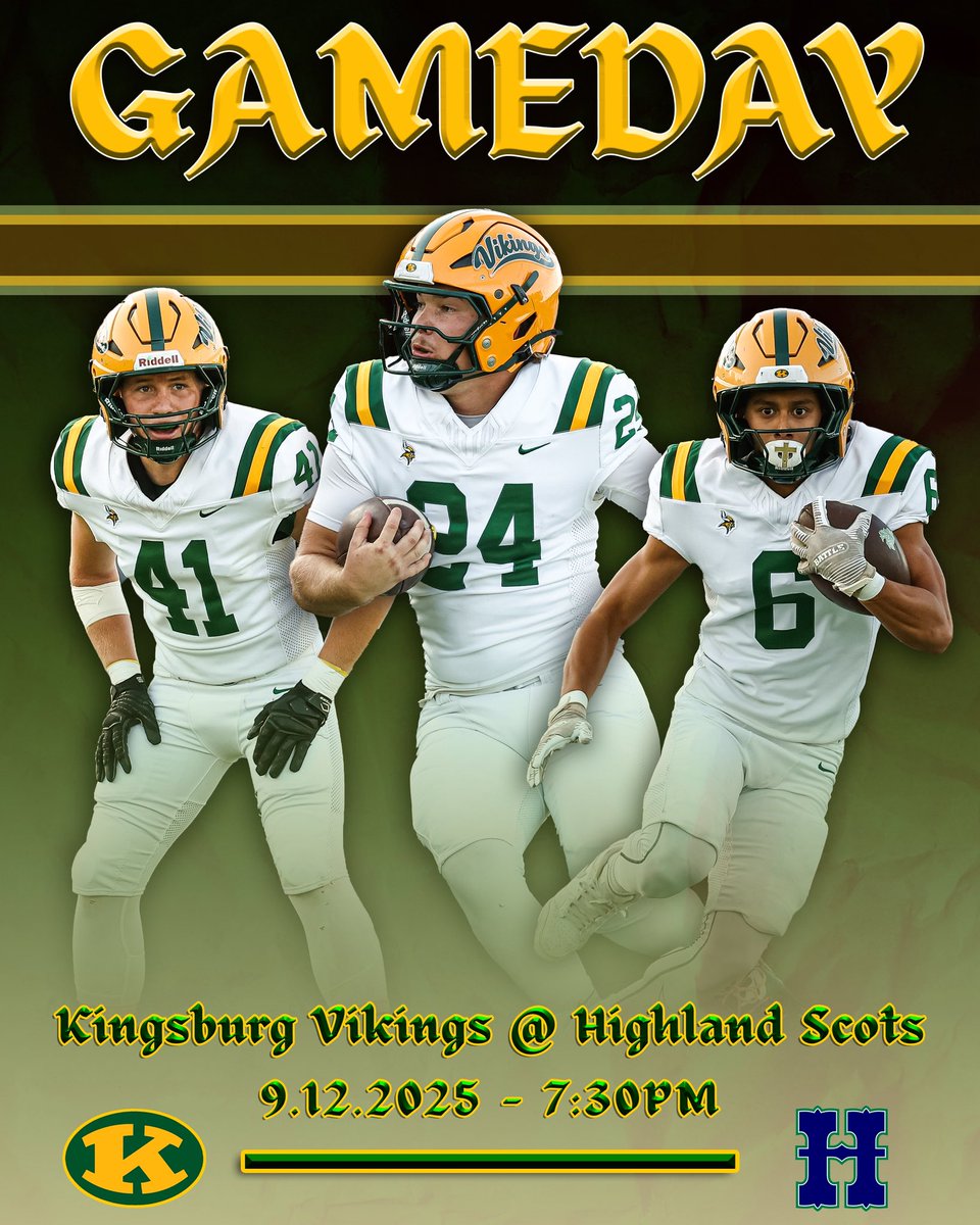 Game day in Bakersfield, Highland High School. Norseman 5pm Varsity 7:30pm. Burn the Boats!!!