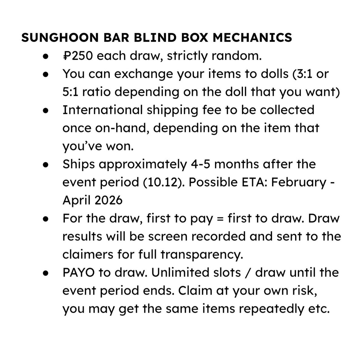 enhaultz's tweet image. wts lfb ph | #redstringlapags 

psh snowland blind box
★ ₽250 per draw, fees to follow

end of event: 10.12
dop: payo to draw 

ships in approximately 120 days
feta after box ship out
check first pic for possible list of prizes + check alt for details~

reply / dm mine + slots