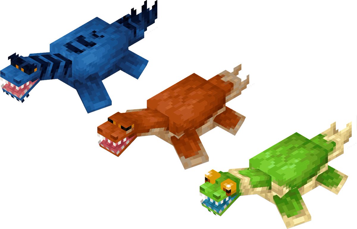 Primalishe's tweet photo. plesiosaurs!!!
#Minecraft #Blockbench #minecraftart #pixe https://t.co/VRT4Ti3AbV