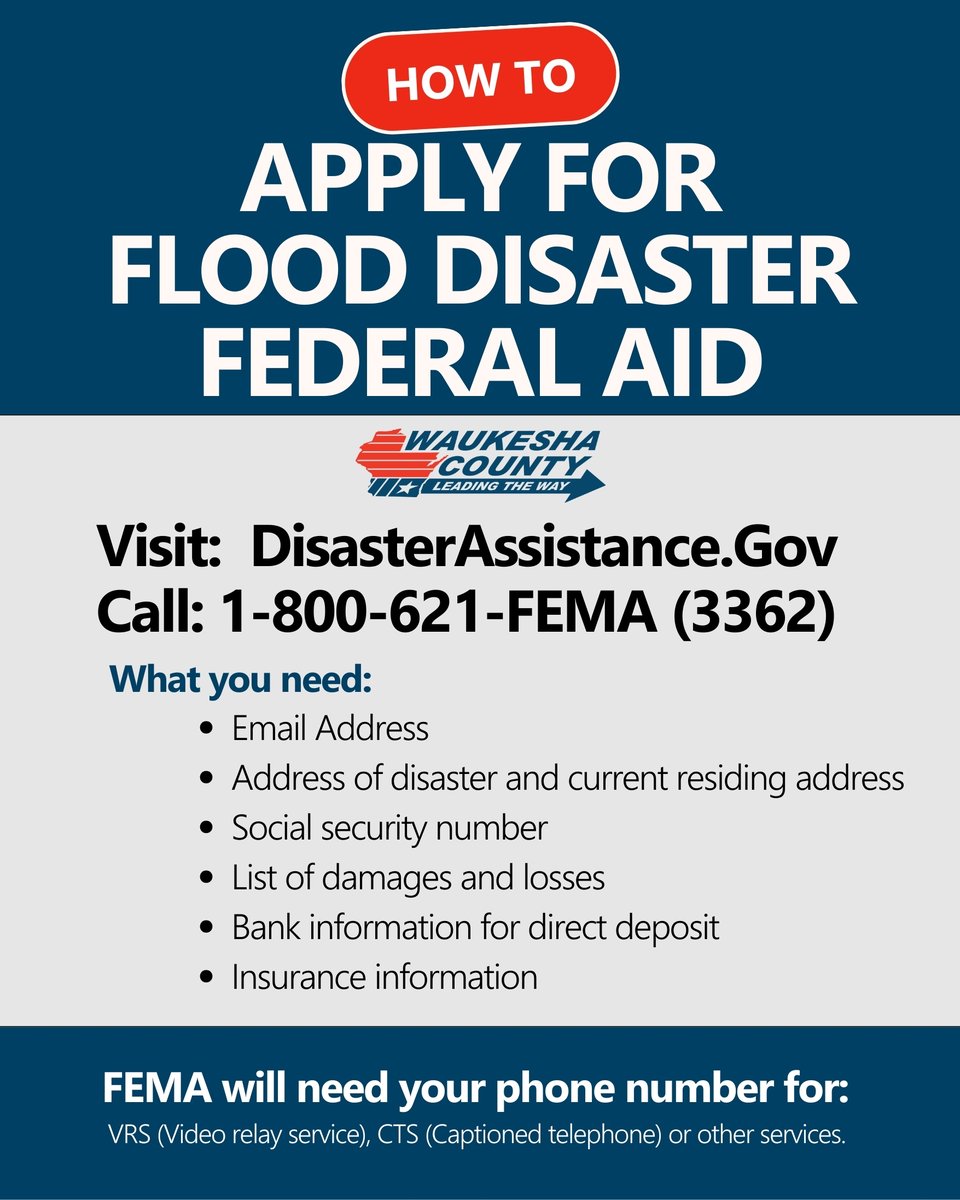 We hope this helps those who suffered a financial burden from the historic August floods.