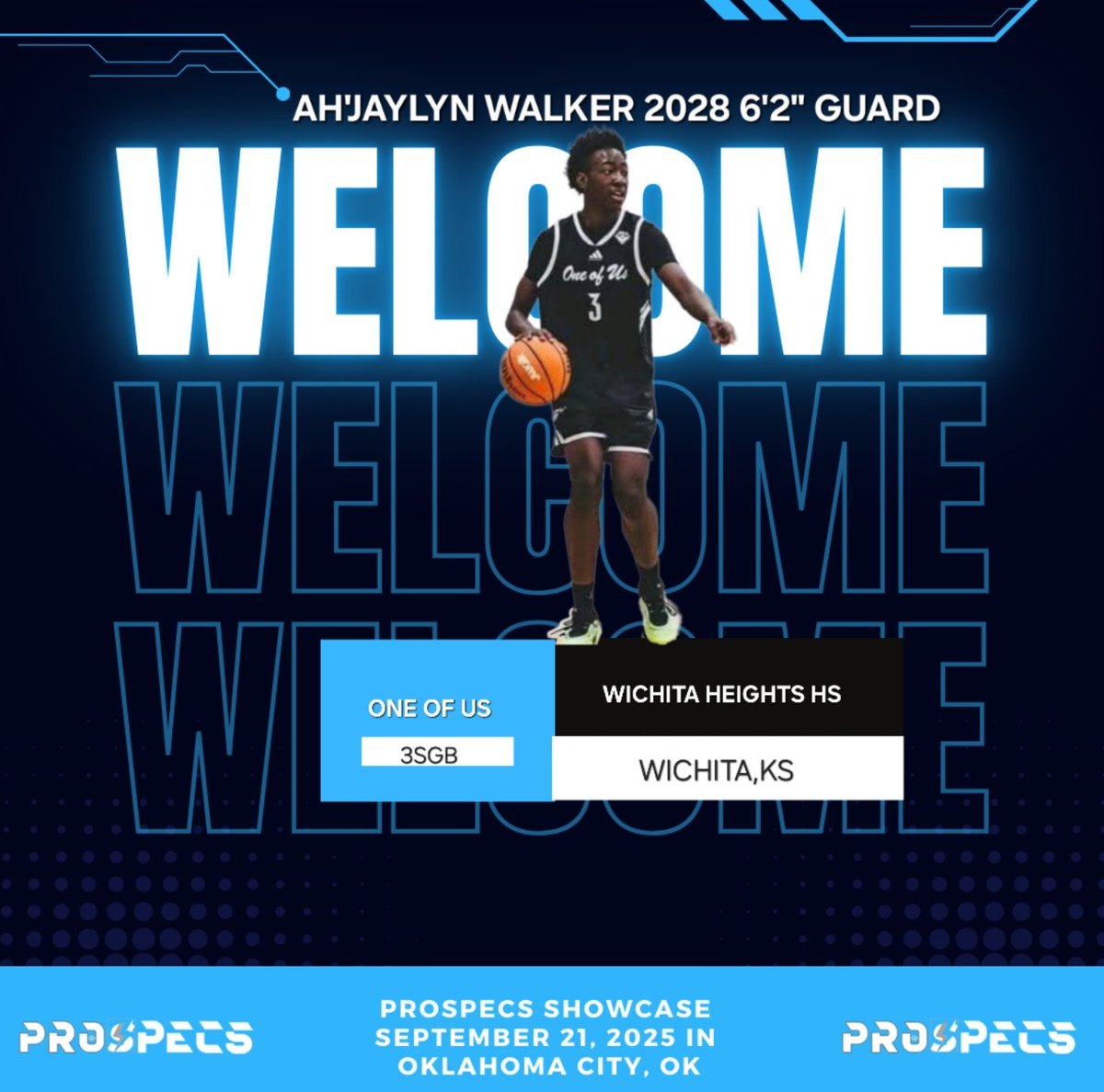 ProSpecs Camp (@prospecscamp) on Twitter photo 🚨Ah'Jaylyn Walker🚨
ProSpecs welcomes one of the top players out of Kansas, a shifty, quick-twitch PG who feasts on downhill drives, collapsing defenses with his elite burst to the rim and a bag of unguardable floaters. +wingspan makes him a pest in passing lanes <a href="/JWALK316/">Ah’Jaylyn Walker</a> 🚨Ah'Jaylyn Walker🚨
ProSpecs welcomes one of the top players out of Kansas, a shifty, quick-twitch PG who feasts on downhill drives, collapsing defenses with his elite burst to the rim and a bag of unguardable floaters. +wingspan makes him a pest in passing lanes <a href="/JWALK316/">Ah’Jaylyn Walker</a>