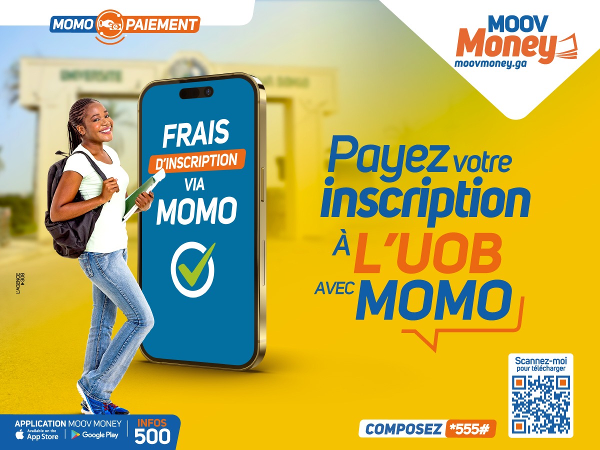 gt_officiel's tweet image. 📚Bye-bye les vacs, c'est la reprise des cours !

Il vous est possible de payer vos frais d'inscription à L'université Omar Bongo via Moov Money en toute sécurité. 😃

Composez *555#

Bonne reprise aux étudiants

#MoovMoney
#MoovAfricaGT
#UOB
