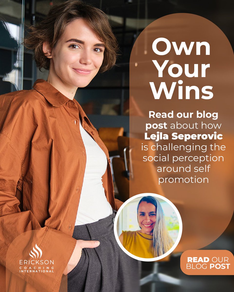 ericksoncoaches's tweet image. 🏅 Is not sharing your achievements holding you back from reaching your true potential? Read this compelling interview with Lejla Seperovic - coach, #IAmRemarkable facilitator, and SAP Senior Director for Global Demand - hubs.la/Q03J529l0. #SolutionFocusedCoaching