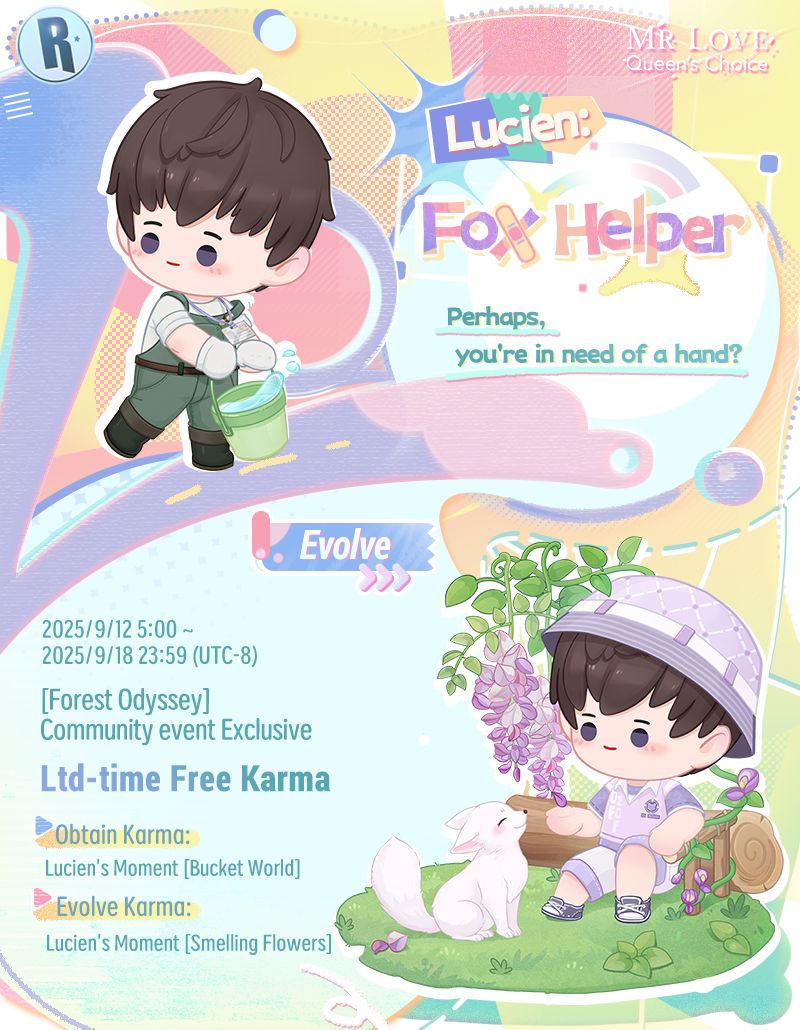 🌲Forest Odyssey🌲: Join the event to get 5 FREE event-limited R Karmas!

📅Event Period: 2025/9/12 6:30 ~ 2025/9/18 23:59 UTC-8

☀️Comment, Like, and Share! Get FREE limited R Karmas!

>>> Click to Download MLQC: app.adjust.com/jwd4z4k_u6ggw2n

#MrLoveMobile #ForestOdyssey