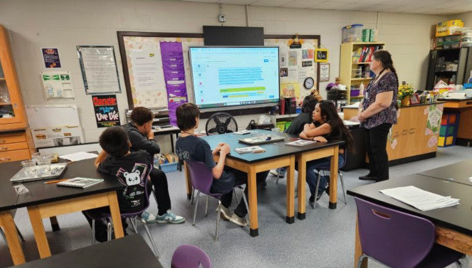 JohnStem_EISD's tweet photo. 🧪 Instructor Bullock’s 7th grade scientists dove into a lab on “What factors affect the rate of dissolution?” 💧Students mixed it up, observed reactions, and tackled lab questions like pros! 📝
#7thGradeScience #STEMstars #BulldogScientists 🐾👩‍🔬👨‍🔬 https://t.co/1LSvXAvYdi