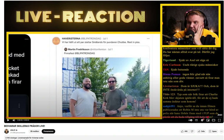 Inte Rasist, Men tweet media