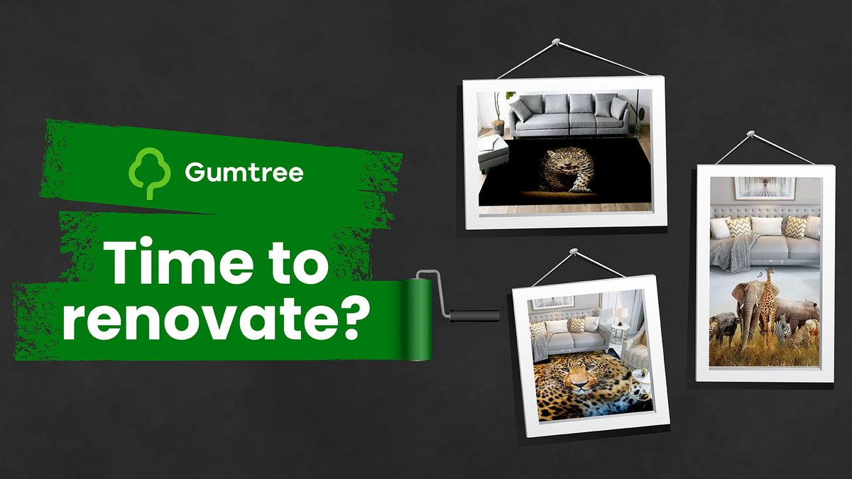 Time to refresh your home?
 Find frames, couches, paints &amp; lamps, all in one place. Visit our site or download the Gumtree app &amp; start transforming your space today! 😊
bit.ly/3K0CMtu

#Gumtree