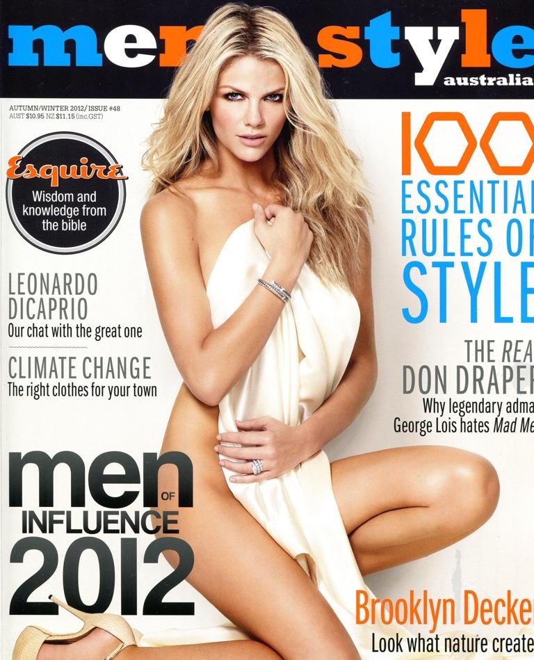 Brooklyn Decker on the cover of Australia’s Men’s Style, 2012