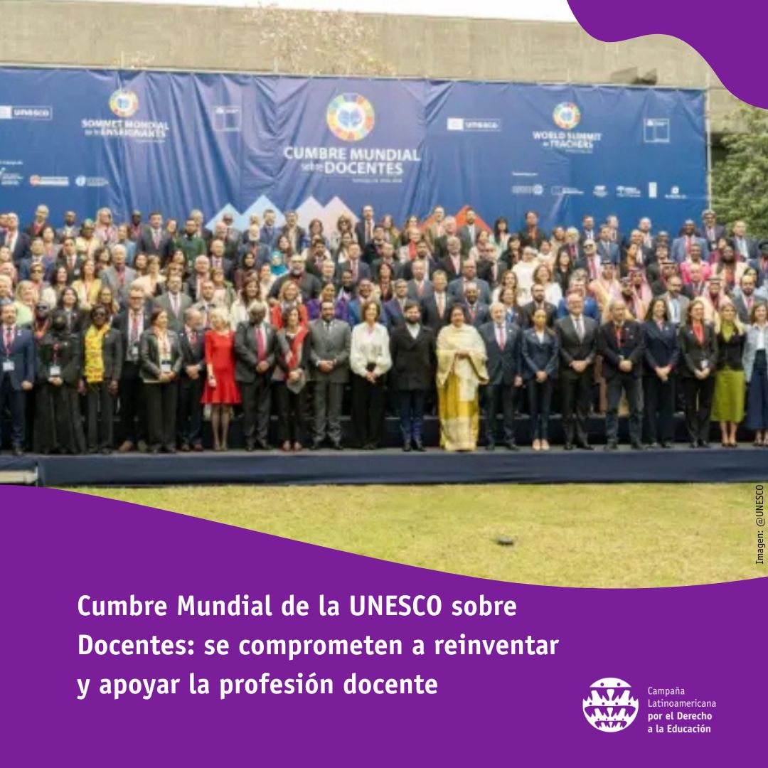 👉🏾 Cumbre Mundial de la UNESCO sobre Docentes: se comprometen a reinventar y apoyar la profesión docente
Ante la escasez masiva de docentes calificados en todo el mundo, la UNESCO puso de relieve el papel esencial de los casi 100 millones de docentes

bit.ly/4mhtExX