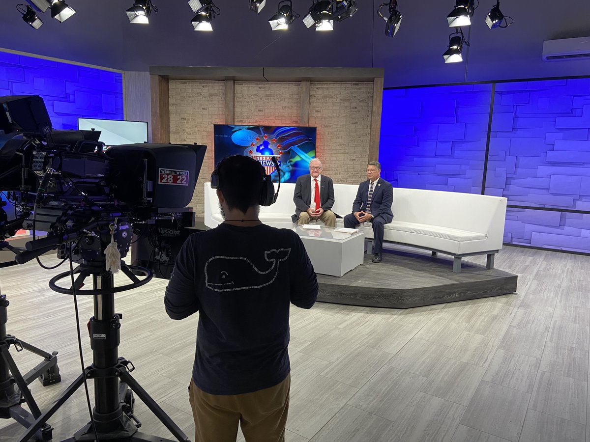 RepHaddock's tweet image. As a proud member of the House Veterans Affairs and Emergency Preparedness Committee, I enjoyed taping several upcoming segments of "Veterans Views" with former Judge Tom Munley. You'll be able to watch our discussion when they air on Sept. 18, 19 and 22.