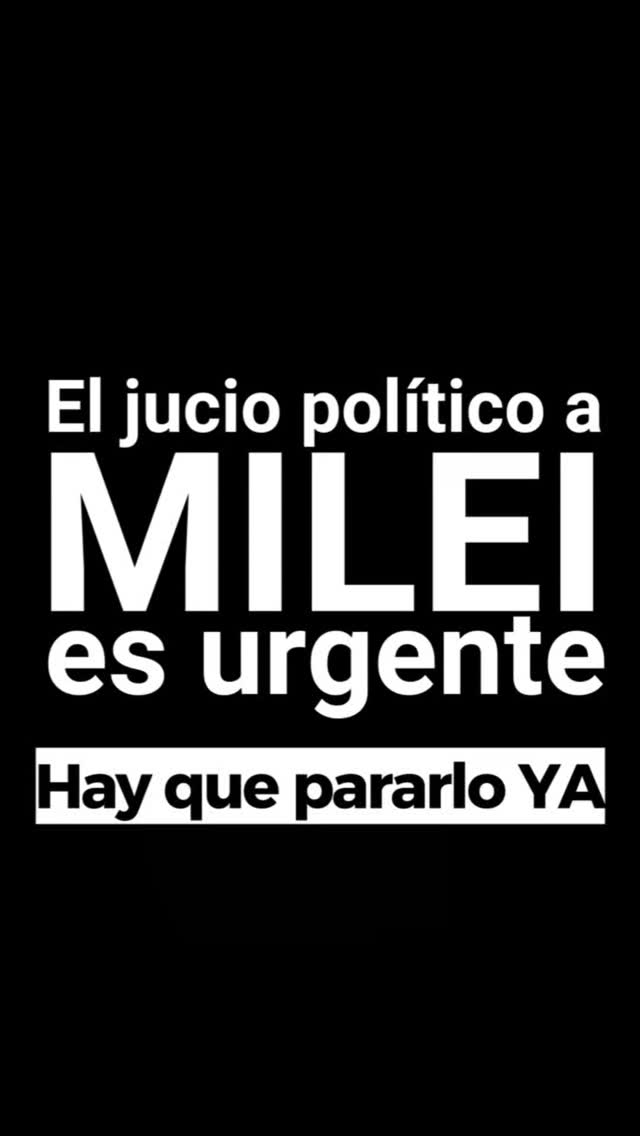 #RenunciaMilei  
#MileiEstafador
#KarinaEsAltaCoimera 
#OctubreUnidosYSeVan