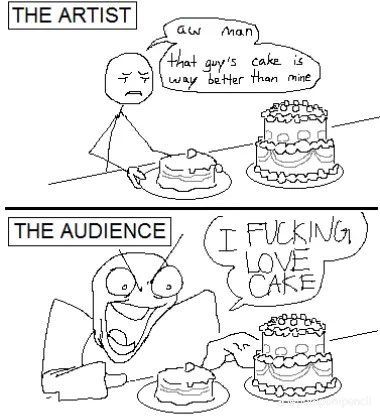 Ser un artista en Twitter es como: