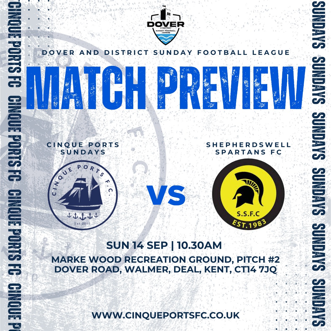 ⚽️ MATCHDAY PREVIEW ⚽️
Our firsts are on the road in the first round of the Bill Manklow IRCC, whilst our Sunday side host Shepherdswell Spartans FC

FIRSTS
📆 Saturday 13th September
⏰ 2.15pm
📍 Metrogas, SE9 2EX
🏆 Bill Manklow Inter-Regional Challenge Cup
⚔️ vs Stansfeld