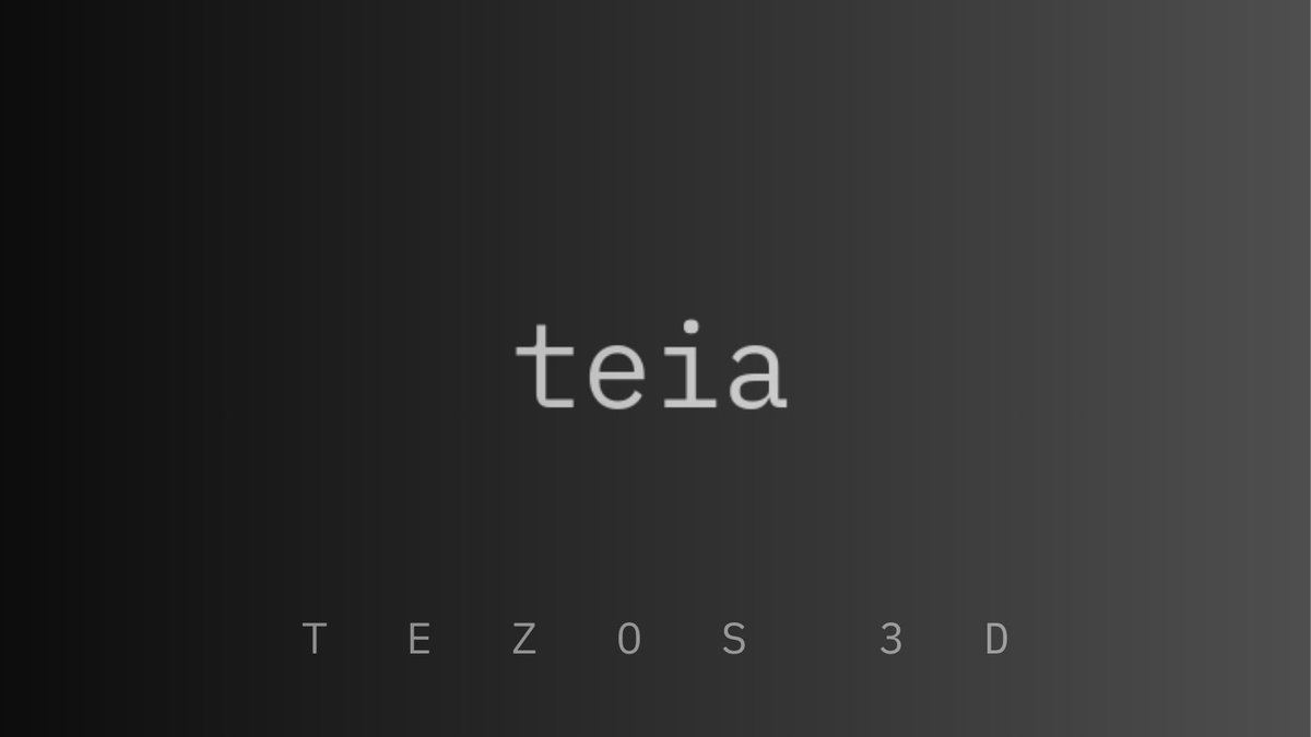 Macz (@proto_designer) on Twitter photo Tezos 3D #23 - Minting 3D NFTs on teia.art
Hereโs a guide on minting 3D interactive NFTs using .glb format files on <a href="/TeiaArt/">teia.art | Community Curation</a>.
1/6 #tezos Tezos 3D #23 - Minting 3D NFTs on teia.art
Hereโs a guide on minting 3D interactive NFTs using .glb format files on <a href="/TeiaArt/">teia.art | Community Curation</a>.
1/6 #tezos