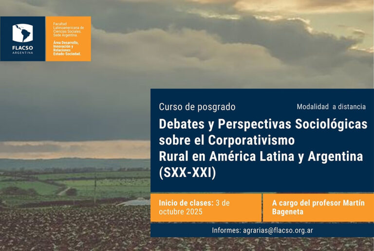 ceil_conicet's tweet image. Invitación / Curso de Posgrado a distancia Debates y perspectivas sociológicas acerca del cooperativismo rural en América Latina y Argentina (SXX-XXI)
Inicio: 3 de octubre de 2025.
Docente: Martín Bageneta.
Consultas: agrarias@flacso.org.ar

flacso.org.ar/formacion-acad…