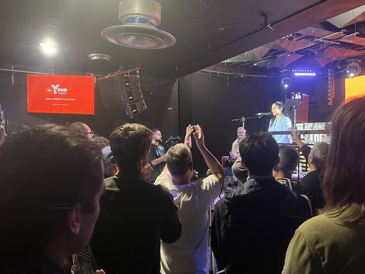Brilliant Your Party event in Brixton tonight - across three packed venues - addressed by <a href="/zarahsultana/">Zarah Sultana MP</a> <a href="/jeremycorbyn/">Jeremy Corbyn</a> Lewis Nielsen, myself &amp; many others. The times they are a changing: There is an incredible sense of hope, of the left rising, of the millions who want a better