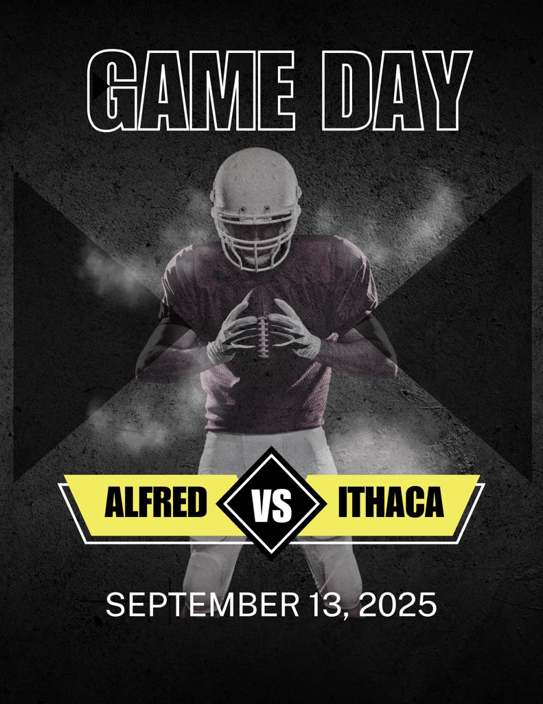 I’m very excited to be going to Alfred University tomorrow for a game day visit! I can’t wait to see what Alfred football is all about!
