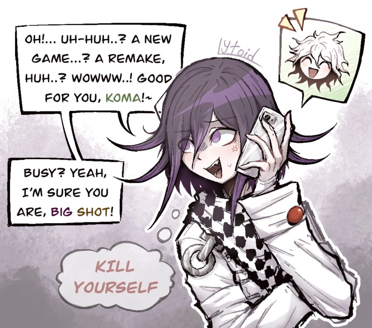 Jealous? Of that demented weirdo? Pfft, nooo… Never…