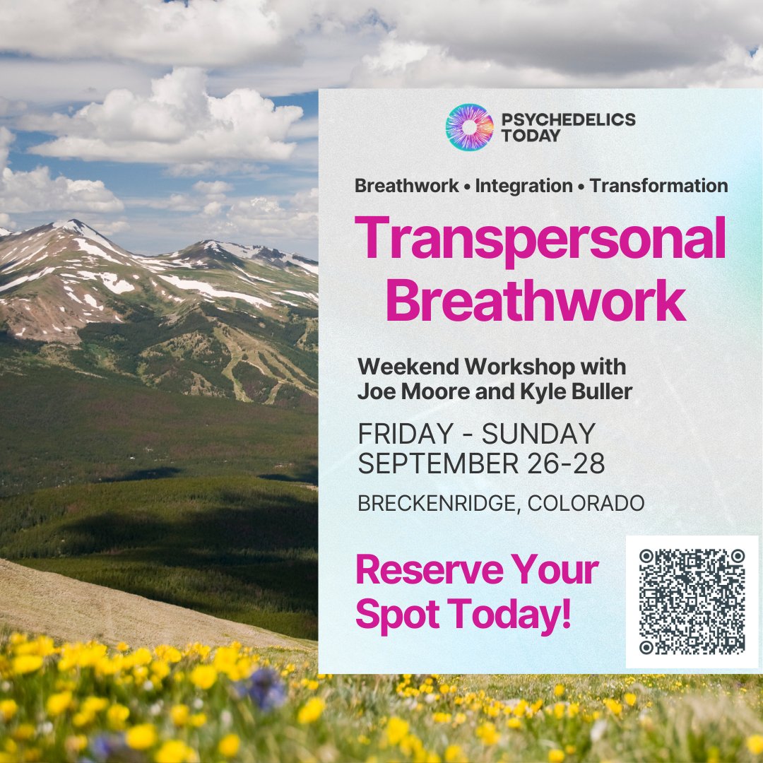 Transpersonal Breathwork Weekend
Join us in Breckenridge, CO — Sept 26–28, 2025 — for a 3-day immersive Dreamshadow Breathwork workshop.

👉 Learn more + register: psychedelicstodayshop.com/products/dream…