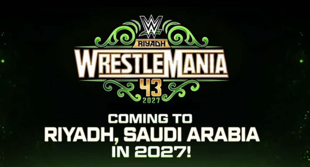 مهرجان راسلمينيا #WrestleMania هو الأعرق في امريكا والأضخم على مستوى الأحداث التي تُقام كل سنة ، واستضافة السعودية لهذا الحدث هو مقارب لإستضافتها السوبر بول او نهائي كأس العالم (والذي سيحدث في 2034 بالسعودية).

المهرجان بنسخته 43 سيقام في 2027
ونحن اول من يستضيفه خارج امريكا 😎💚