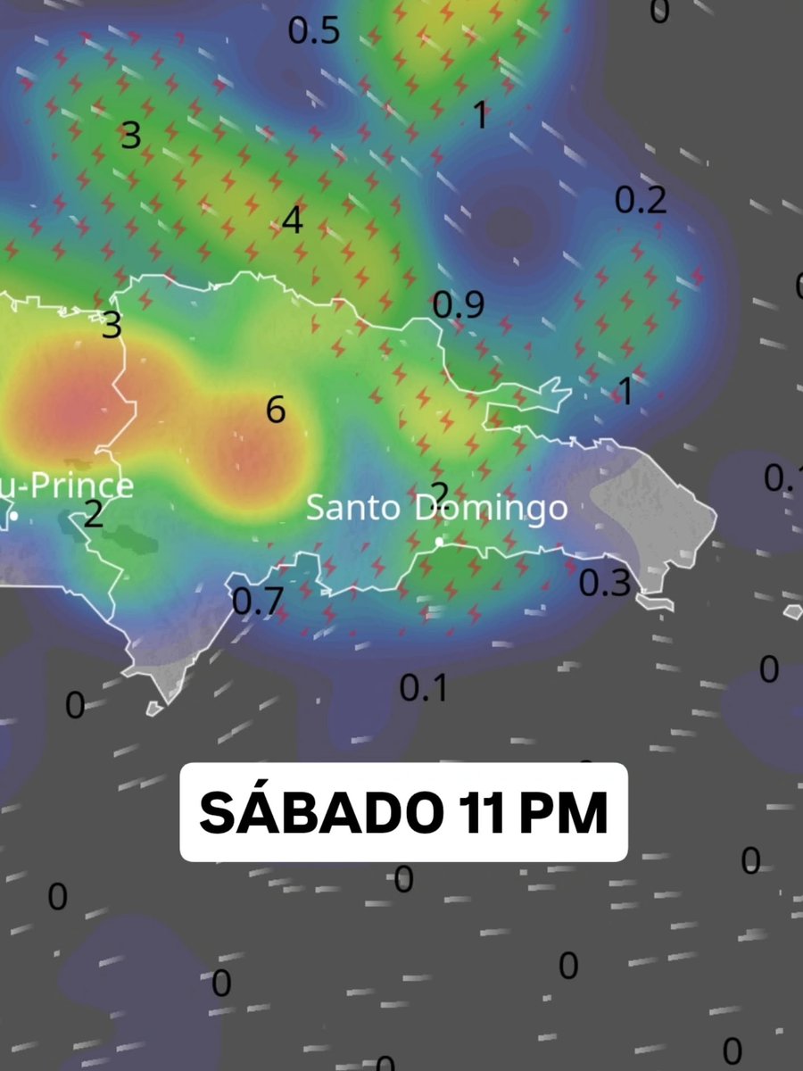 🔴Mañana sábado, amanecerá parcialmente nublado y un firmamento azul sin polvo del Sahara: pero después del mediodía incrementarán los aguaceros en gran parte del territorio dominicano por el fortalecimiento de la vaguada y la cercanía de una onda tropical. No se descartan
