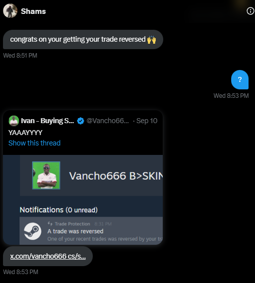 Ivan - Buying Skins tweet media