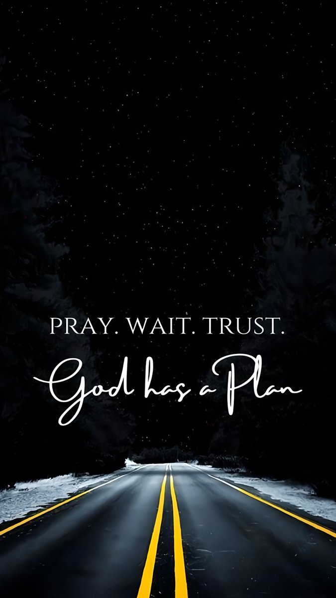 Trust God.