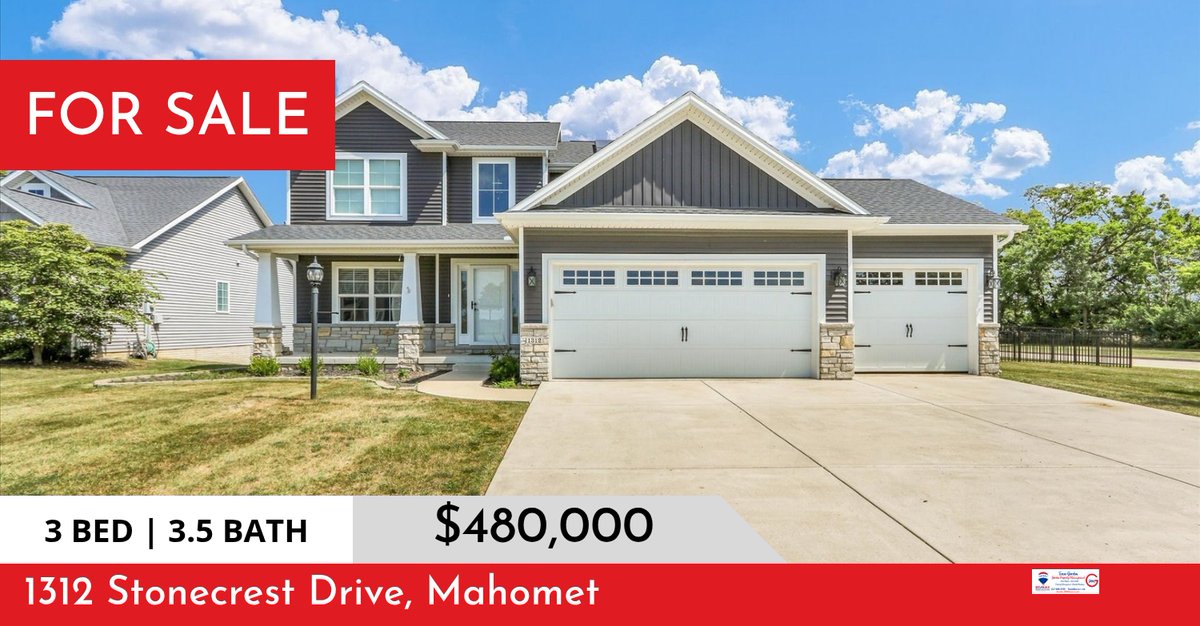 TeamG_REMAX's tweet photo. Available Now!  Beautiful home on the corner of Thornewood &amp; Stonecrest, down the road from the park.  Fenced yard and more!

RE/MAX Realty Associates-Team Gordon, Champaign, IL
Call/Text 217.493.5959 for more info!
#teamg365... https://t.co/MOEifzSbeA https://t.co/0HTvZo1VSK