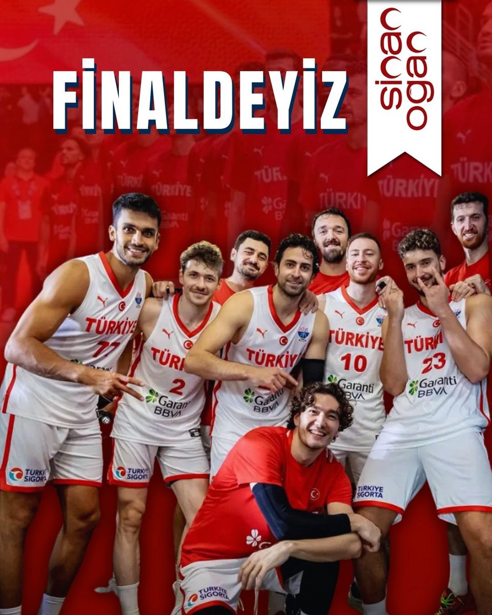 12 Dev Adam tarih yazıyor! 🇹🇷🏀 Yunanistan’ı deviren millilerimiz, EuroBasket 2025’te finale yükseldi! Bu gurur hepimizin! #EuroBasket2025 #12DevAdam