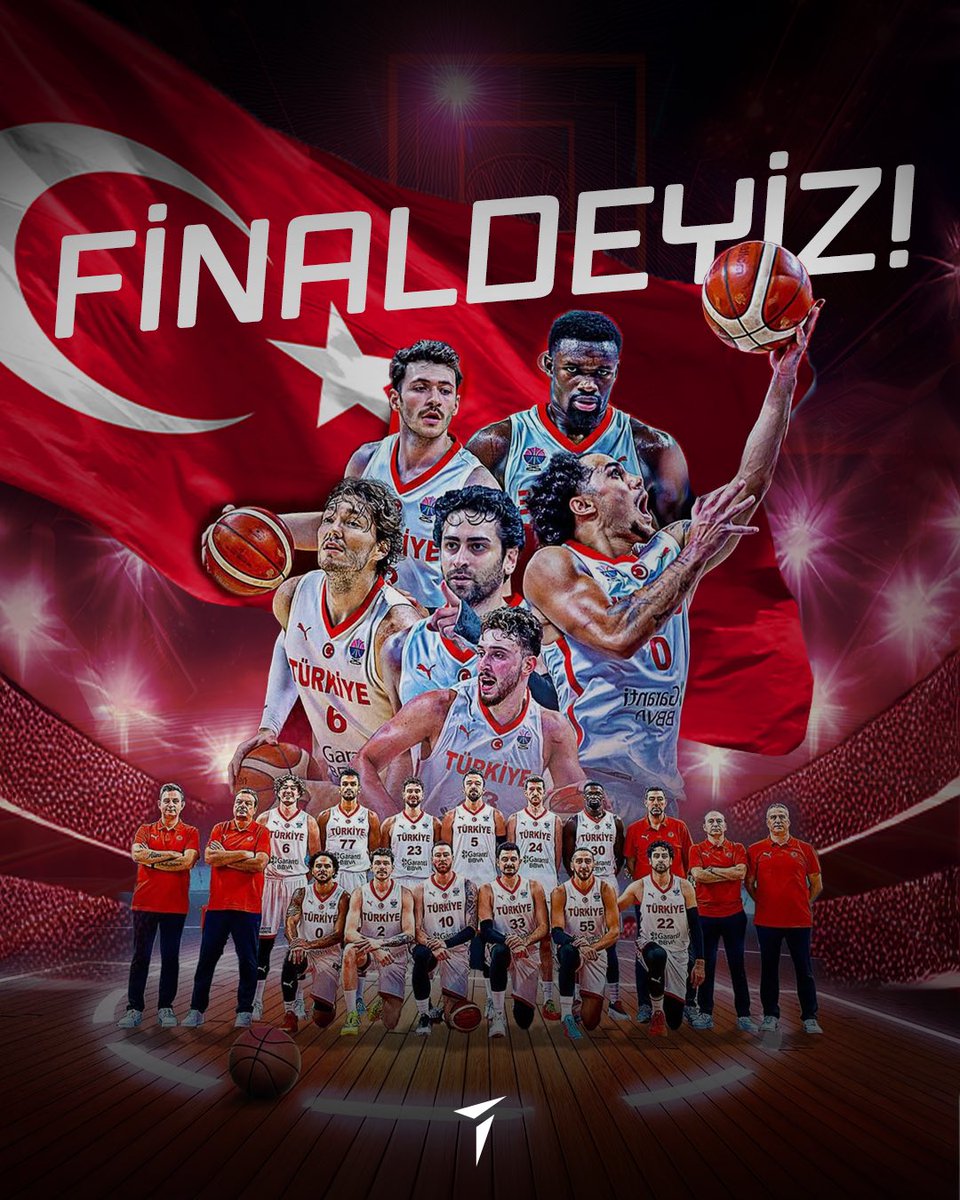 🏀 Finaldeyiz! 🇹🇷

A Millî Basketbol Takımımız, Yunanistan karşısında aldığı galibiyetle finale yükseldi.

Sahada gösterdikleri azim, disiplin ve takım ruhuyla hepimize büyük bir gurur yaşattılar.

Tüm sporcularımızı tebrik ediyoruz.👏👏👏

#12DevAdam