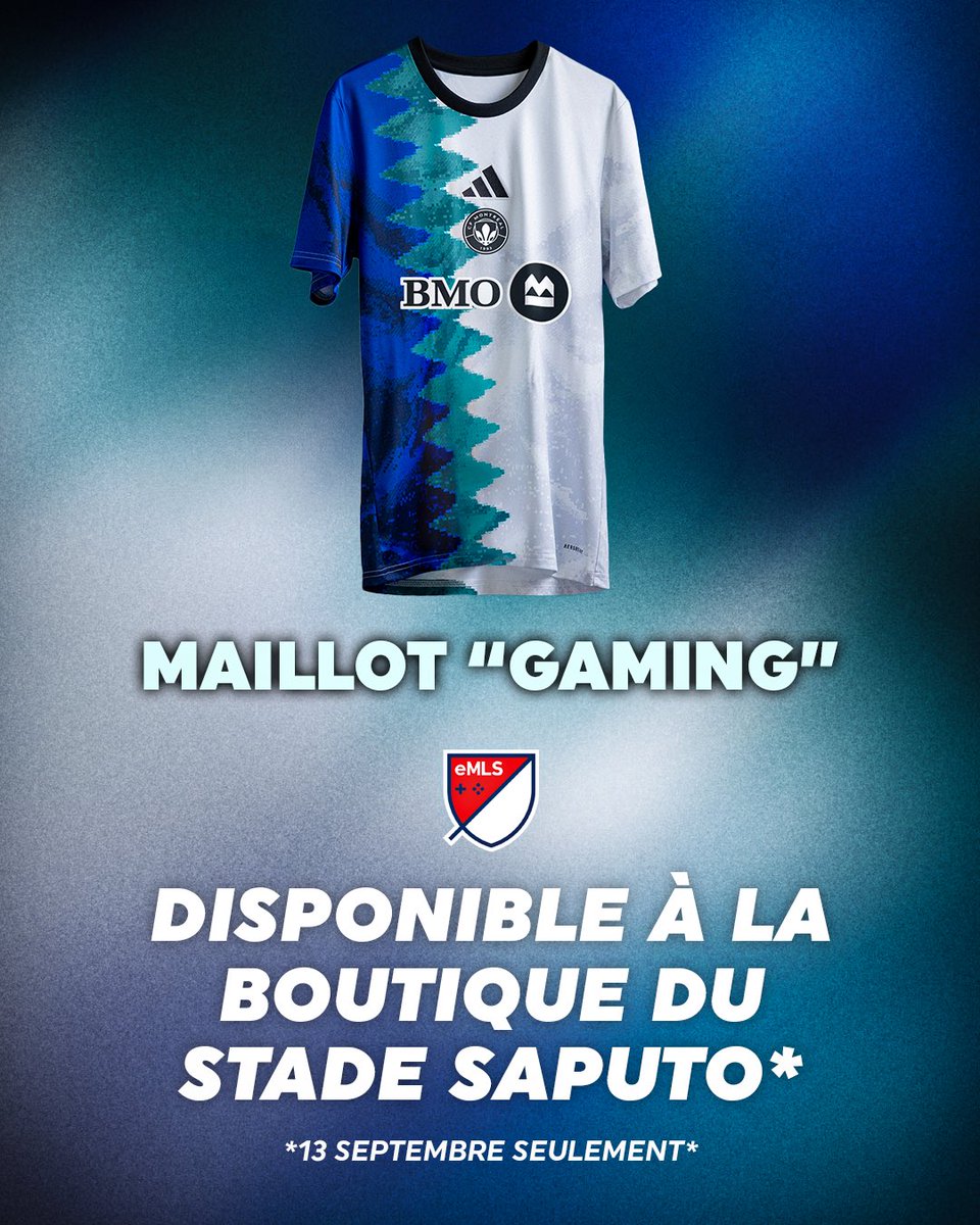 CONCOURS 🚨 GAGNEZ LE NOUVEAU MAILLOT D’AVANT-MATCH « GAMING » MLS 2025!

Célébrons la beauté du jeu, autant sur le terrain que virtuellement 🎮⚽

 Pour participer :
 1️⃣ Aimez et commentez cette publication
 2️⃣ Suivez <a href="/jeuxvideocfmtl/">Sports électroniques du CF Montréal</a>

📅 Le tirage au sort aura lieu le lundi 15