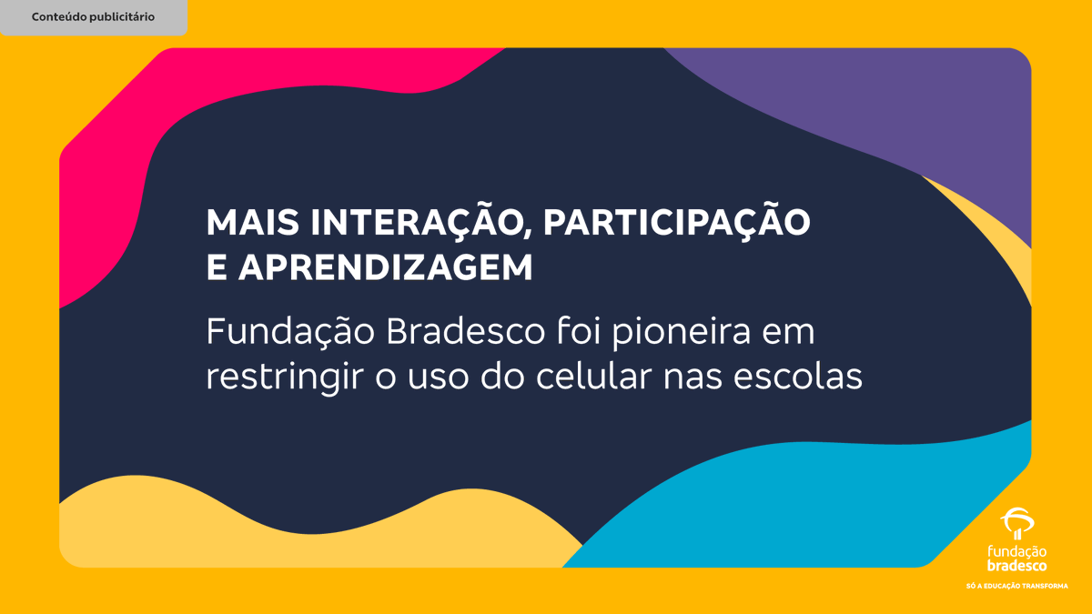 g1's tweet image. #publicidade A #Fundação Bradesco esteve à frente quando restringiu o uso do celular, há dois anos. De lá pra cá, foram muitos desafios e muitos avanços. A instituição compartilhou tudo no Festival LED, confira: bit.ly/41ORnhz  #FundaçãoBradesco #SóAEducaçãoTransforma