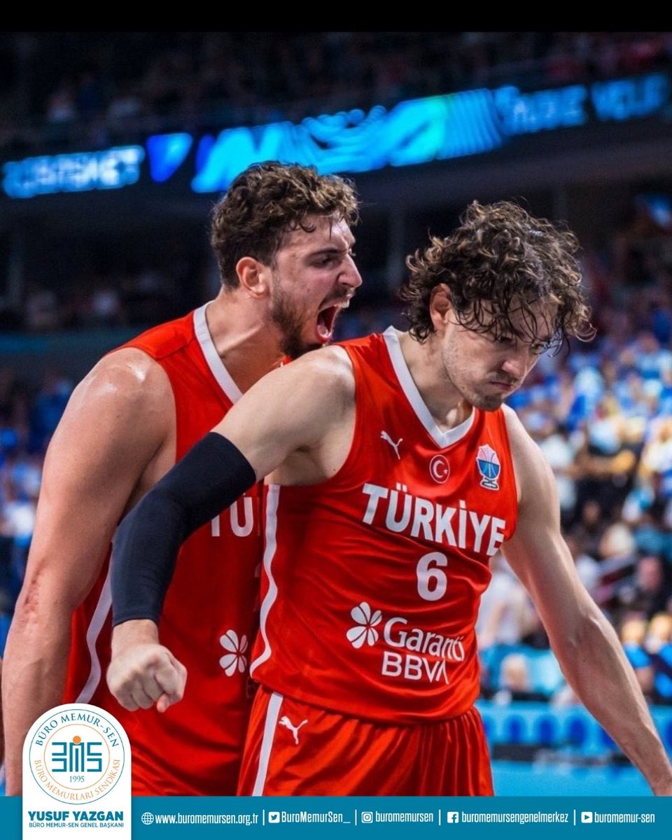 🏀 12 Dev Adam'dan Tarihi Zafer! 🇹🇷

FIBA 2025 Avrupa Şampiyonası yarı finalinde, güçlü rakibi Yunanistan’ı mağlup ederek finale yükselen A Milli Erkek Basketbol Takımımızı yürekten tebrik ediyorum.

Sahadaki azminiz, inancınız ve kararlılığınızla milletimize büyük bir gurur