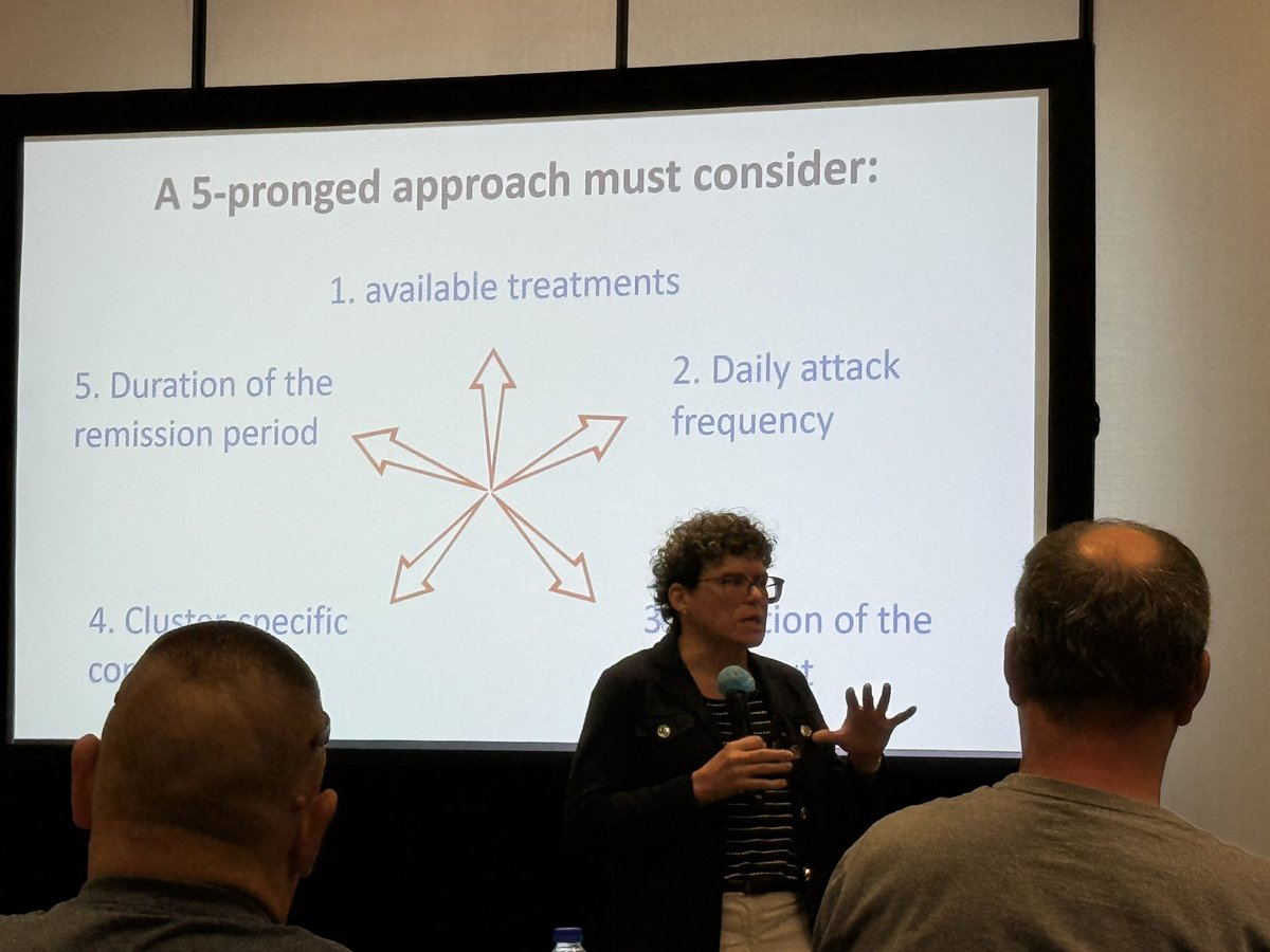 At <a href="/Cluster_buster/">Clusterbusters, Inc.</a> meeting and listening to <a href="/stephanieJnahas/">Stephanie Nahas</a> discussing Treating Cluster in a Migraine world - there remains a huge delay in diagnosis and we need more tools - therapeutic that are safe and quickly effective - We need more research!! 
<a href="/ahsheadache/">American Headache Society</a>
<a href="/AtriumHealthWFB/">Atrium Health Wake Forest Baptist</a>