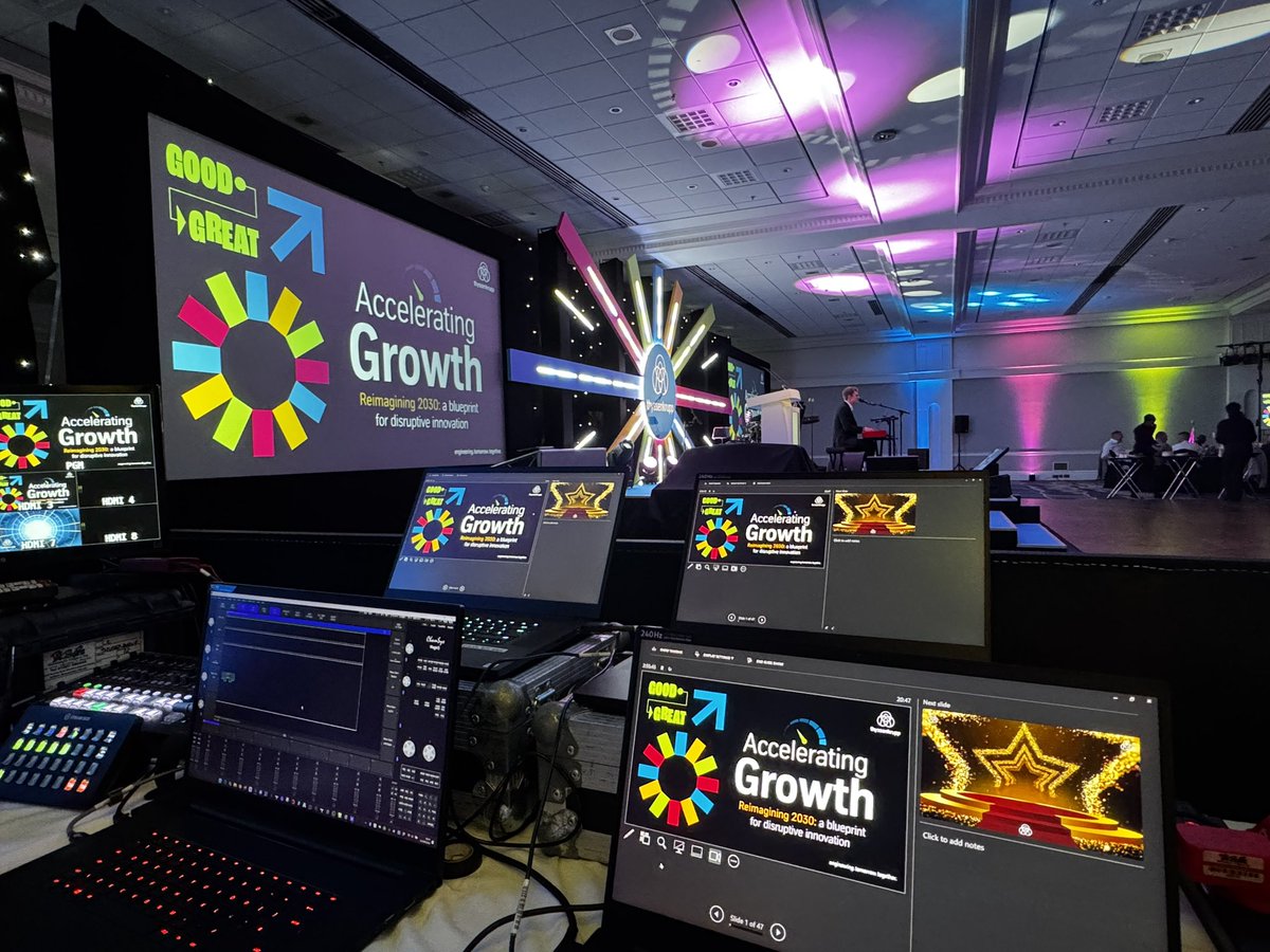 View from the crew desk! #awards #production #eventplanning