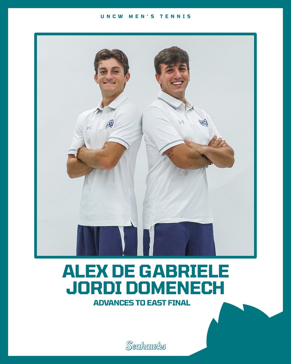 Alex de Gabriele and Jordi Domenech advanced the East final for doubles!

QF | Won 6-4 against Victor Kimpel/Eyal Shumilov (Virginia Tech) 

SF | Won 7-5 against Blake Hilsen/Thomas Vesantera Brandao (Virginia Tech)