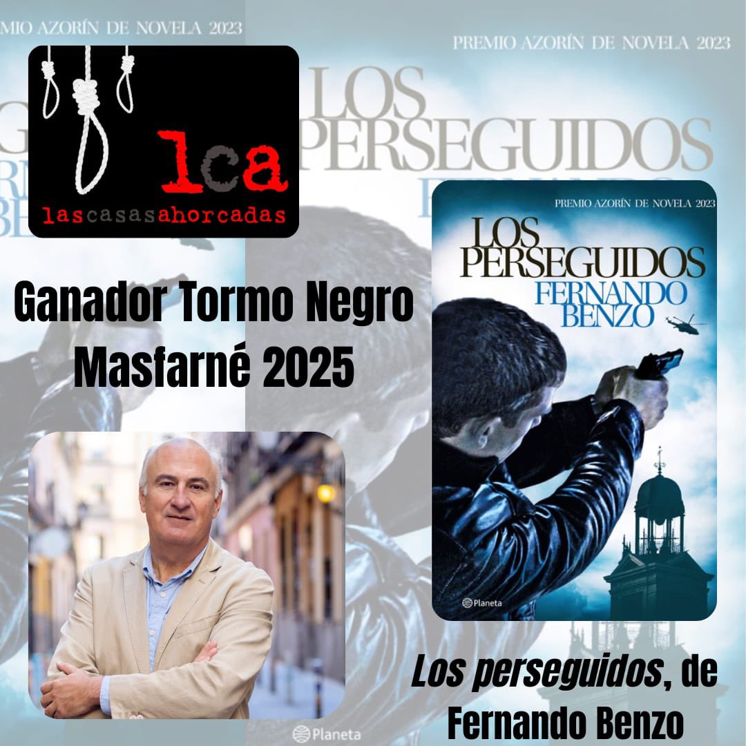Ya tenemos ganador!! Enhorabuena a <a href="/fernando_benzo/">Fernando Benzo</a> y su libro Los Perseguidos de <a href="/edit_planeta/">Editorial Planeta</a> flamante ganador del Tormo Negro <a href="/Masfarne/">Masfarné</a> 2025, nos vemos en febrero en el festival ☺️.