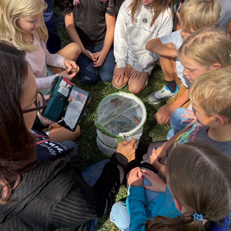 BaresvilleElem's tweet photo. Baresville is off to a great start to the school year! Great things are happening! Mrs. Small's class filled their pompom bucket to earn a pajama day and Mrs. Sims' class released butterflies. https://t.co/sZScRE3cOk