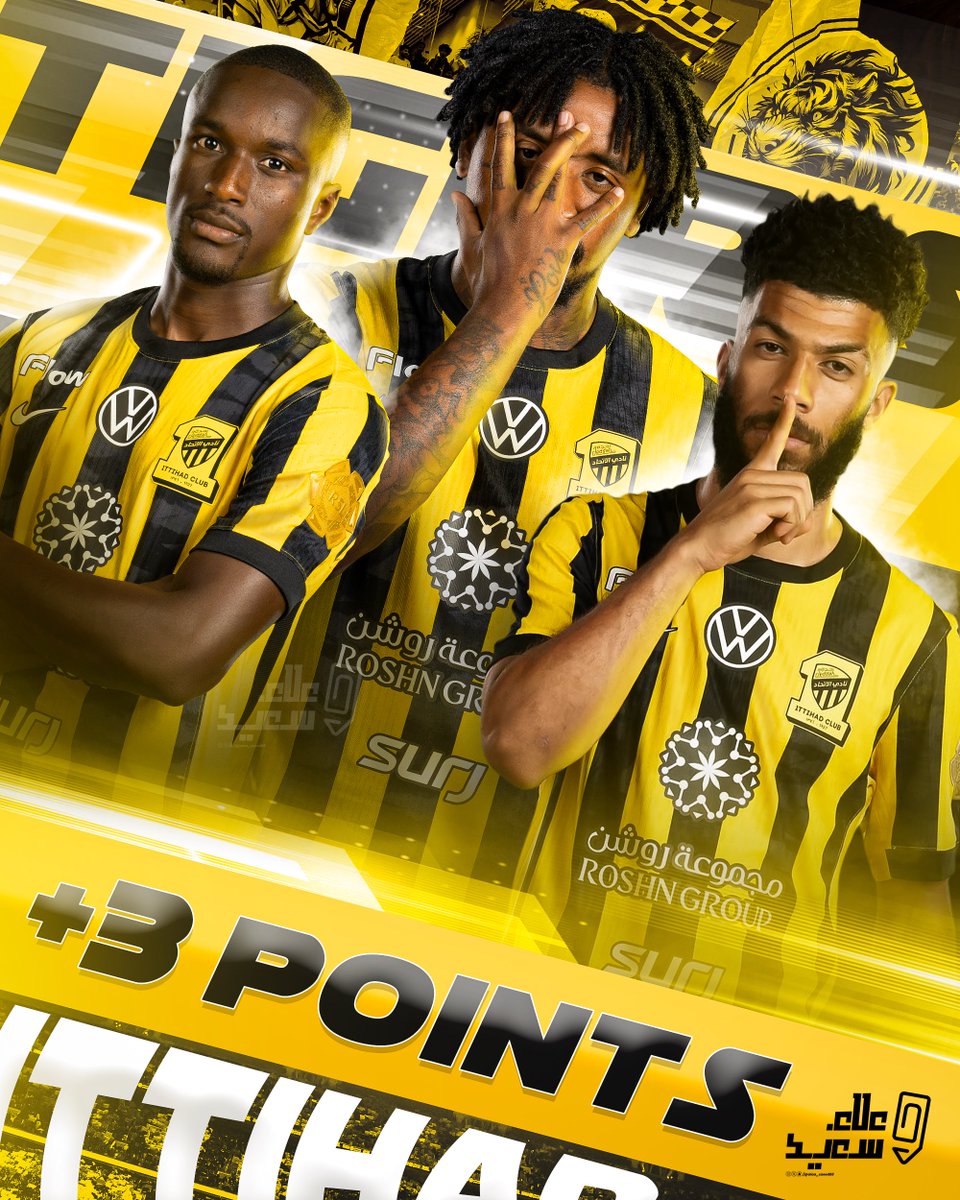 الف مبرووووووووك 

ثلاث نقاط جديدة، في أرضنا وبين جمهورنا 💪
ست نقاط من أصل ست 🟡⚫
#الاتحاد_الفتح