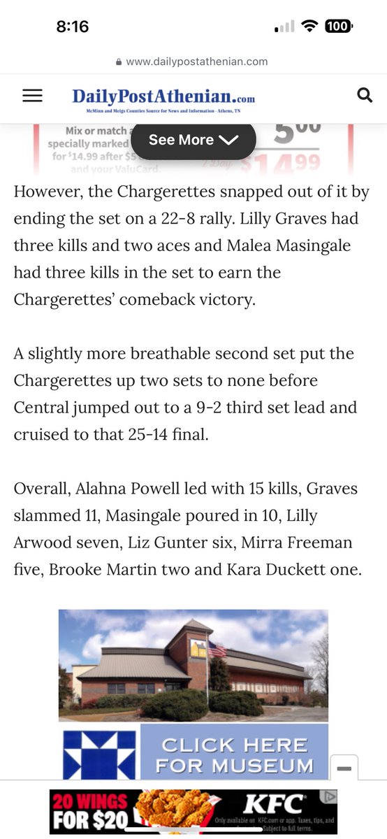 Great win last night! Learning to love the game and trying to improve any chance I get! <a href="/CHSwarhorse/">Charger Athletics</a>